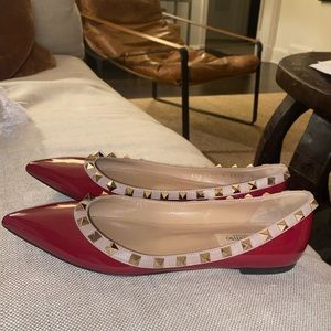 Authentic Valentino red flats